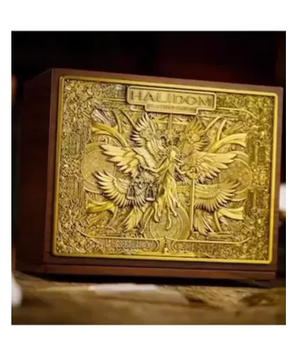 Halidom Deluxe Walnut Boxed Set – Cărți de joc premium | Emagie.ro