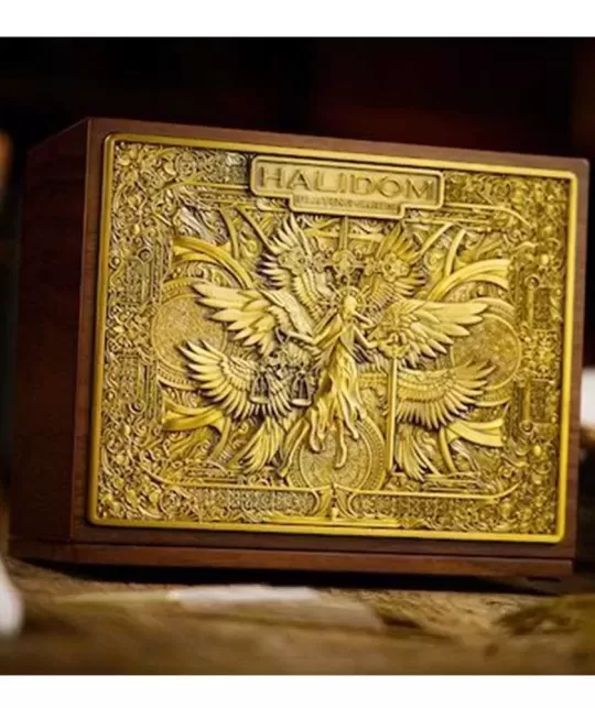 Halidom Deluxe Walnut Boxed Set – Cărți de joc premium | Emagie.ro
