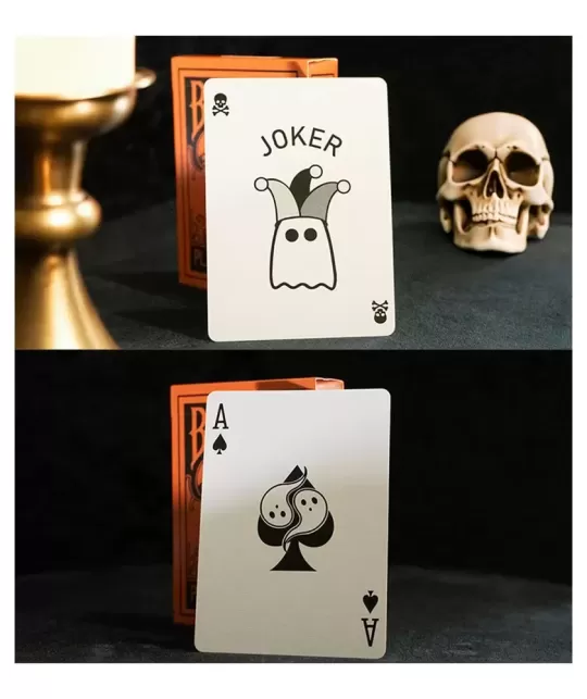 Bicycle Boo Orange – Cărți de joc premium | Emagie.ro