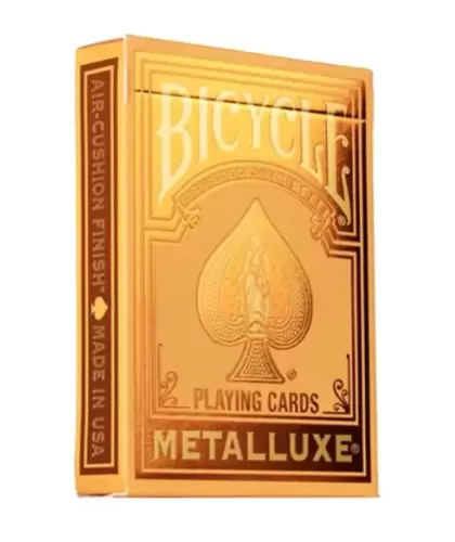 Bicycle Metalluxe Orange – Cărți de joc premium | Emagie.ro