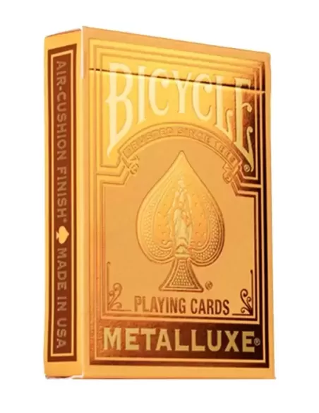 Bicycle Metalluxe Orange – Cărți de joc premium | Emagie.ro