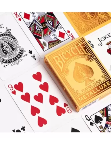 Bicycle Metalluxe Orange – Cărți de joc premium | Emagie.ro