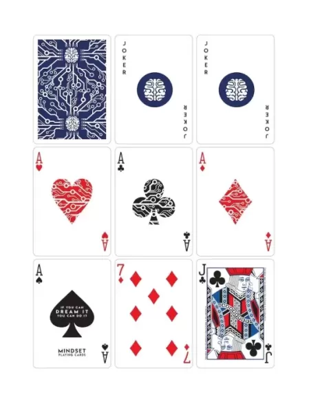 Mindset Blue Marked – Premium Playing Cards | Emagie.ro