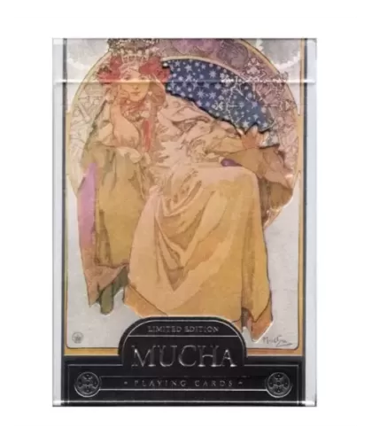 Mucha Princess Hyacinth Silver – Cărți de joc premium | Emagie.ro
