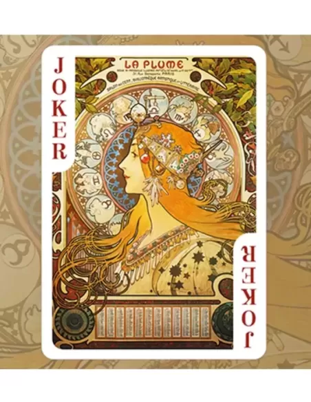 Mucha Princess Hyacinth Silver – Cărți de joc premium | Emagie.ro