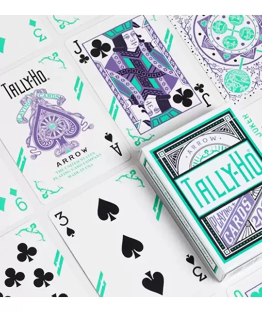 Tally Ho Fan Back Arrow – Premium Playing Cards | Emagie.ro