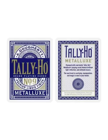 Tally Ho Blue Circle MetalLuxe – Cărți de joc premium | Emagie.ro