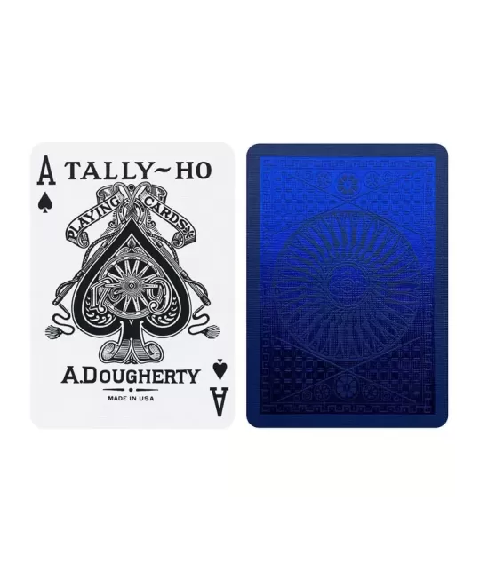 Tally Ho Blue Circle MetalLuxe – Cărți de joc premium | Emagie.ro