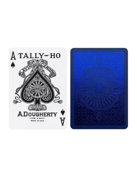 Tally Ho Blue Circle MetalLuxe – Cărți de joc premium | Emagie.ro