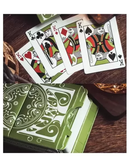 Smoke & Mirrors V8, Green Deluxe Edition – Cărți de joc premium | Emagie.ro