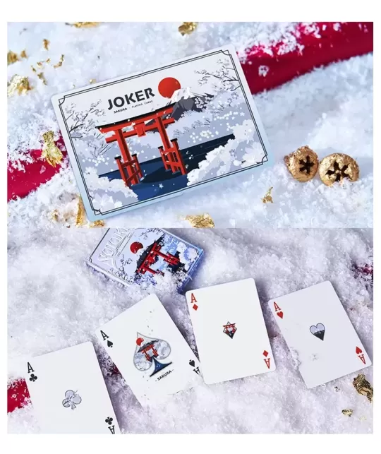 Solokid Sakura Blue – Cărți de joc premium | Emagie.ro