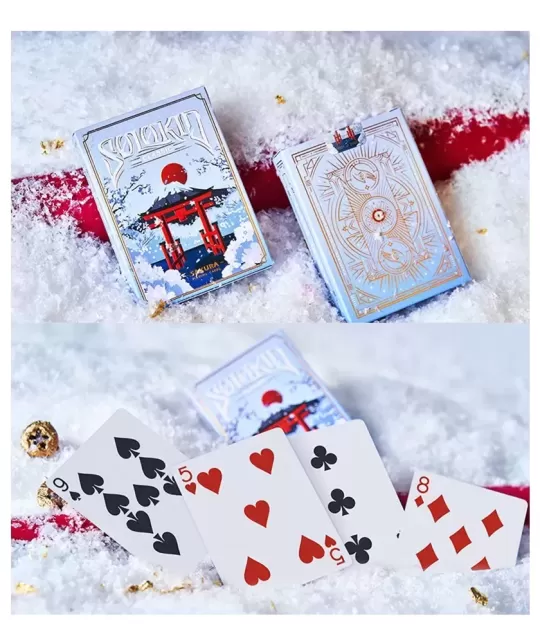 Solokid Sakura Blue – Cărți de joc premium | Emagie.ro