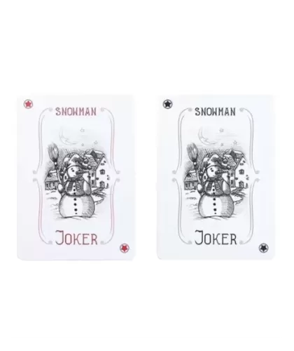 Bicycle Snowman Red – Premium Playing Cards | Emagie.ro