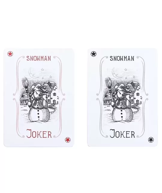 Bicycle Snowman Red – Cărți de joc premium | Emagie.ro