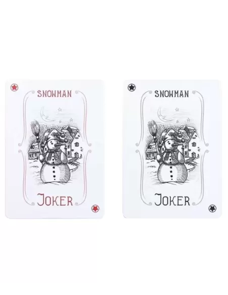 Bicycle Snowman Red – Cărți de joc premium | Emagie.ro