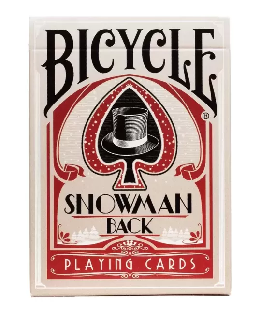 Bicycle Snowman Red – Cărți de joc premium | Emagie.ro