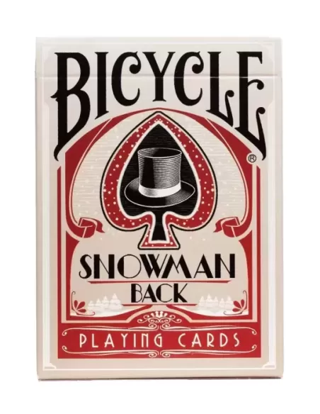 Bicycle Snowman Red – Cărți de joc premium | Emagie.ro