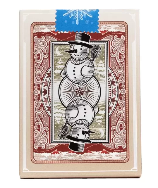Bicycle Snowman Red – Cărți de joc premium | Emagie.ro