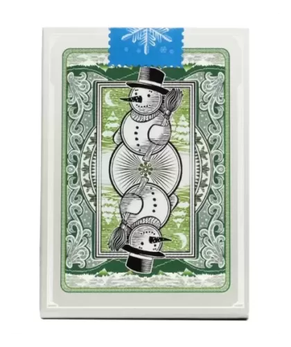 Bicycle Snowman Green – Premium Playing Cards | Emagie.ro 2
