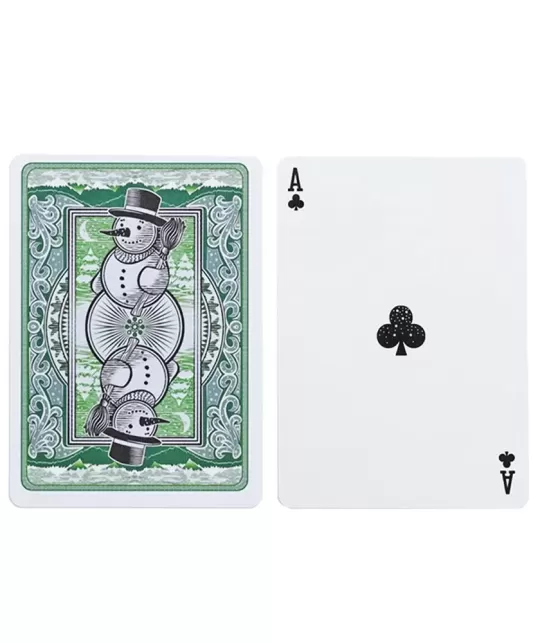 Bicycle Snowman Green – Cărți de joc premium | Emagie.ro