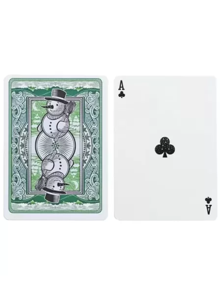 Bicycle Snowman Green – Cărți de joc premium | Emagie.ro