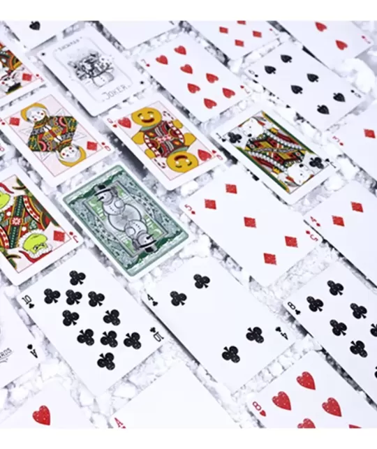 Bicycle Snowman Green – Cărți de joc premium | Emagie.ro