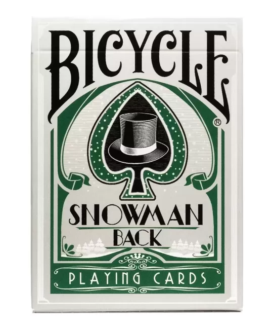 Bicycle Snowman Green – Cărți de joc premium | Emagie.ro