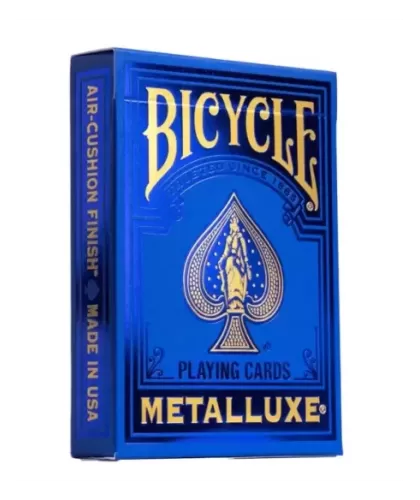 Bicycle Metalluxe Blue – Premium playing cards | Emagie.ro
