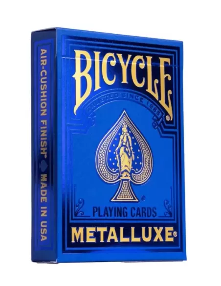 Bicycle Metalluxe Blue – Cărți de joc premium | Emagie.ro