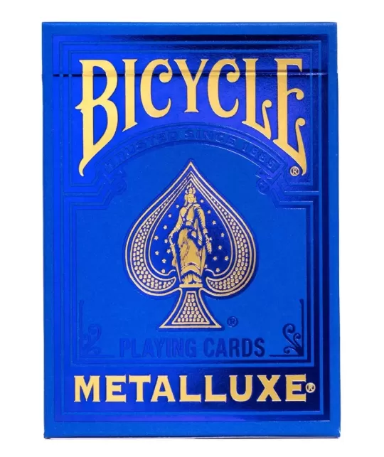 Bicycle Metalluxe Blue – Cărți de joc premium | Emagie.ro