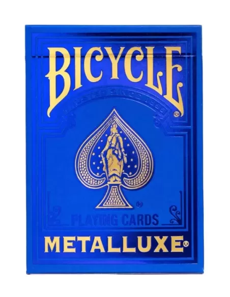 Bicycle Metalluxe Blue – Cărți de joc premium | Emagie.ro