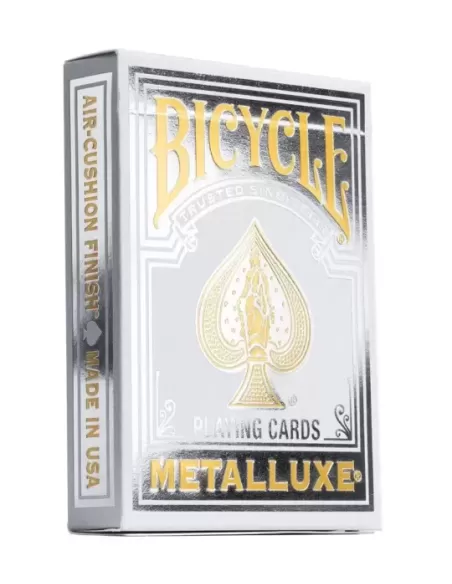 Bicycle Metalluxe Silver – Cărți de joc premium | Emagie.ro
