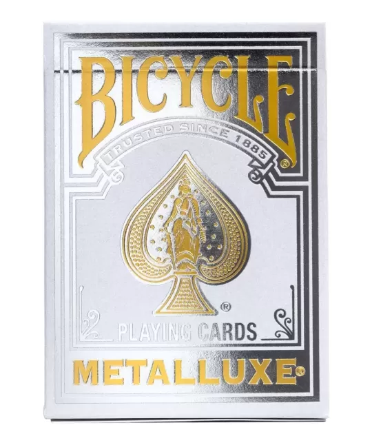 Bicycle Metalluxe Silver – Cărți de joc premium | Emagie.ro