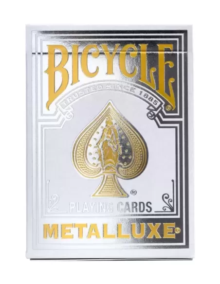 Bicycle Metalluxe Silver – Cărți de joc premium | Emagie.ro