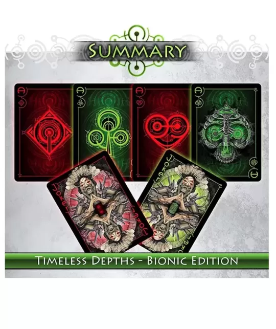 Timeless Depths Dark Bionic Edition – Premium Playing Cards | Emagie.ro