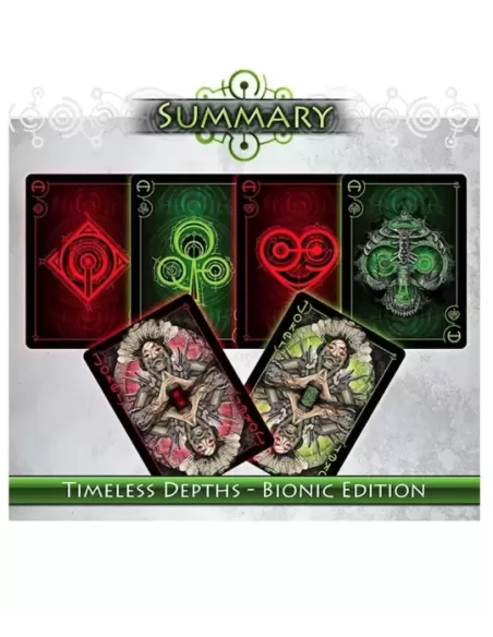 Timeless Depths Dark Bionic Edition – Premium Playing Cards | Emagie.ro