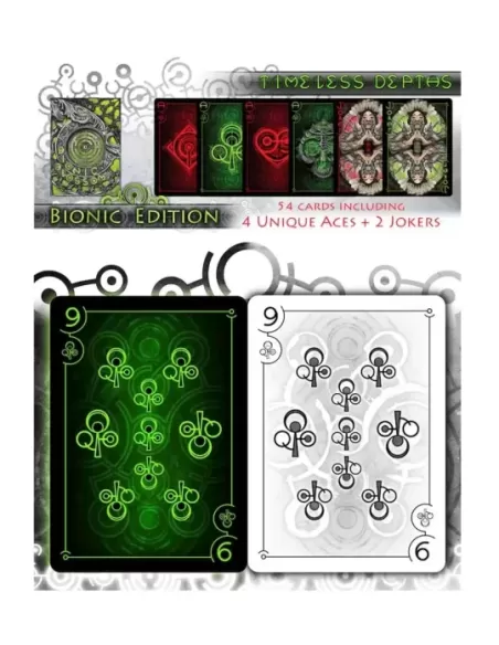 Timeless Depths Dark Bionic Edition – Premium Playing Cards | Emagie.ro