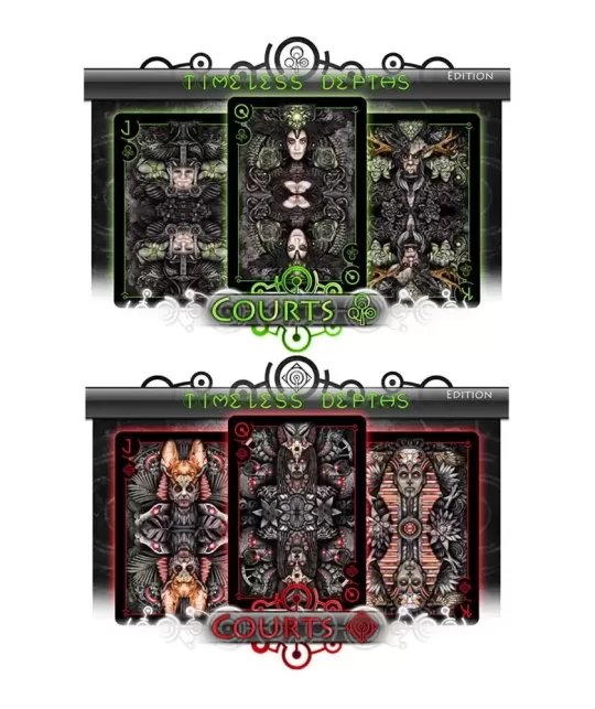 Timeless Depths Dark Bionic Edition – Premium Playing Cards | Emagie.ro