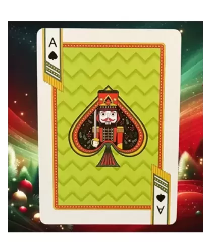 Bicycle Nutcracker Red – Premium Playing Cards | Emagie.ro 2