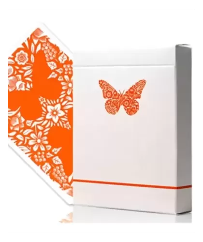 Butterfly Worker Orange Marked – Premium Playing Cards | Emagie.ro 2