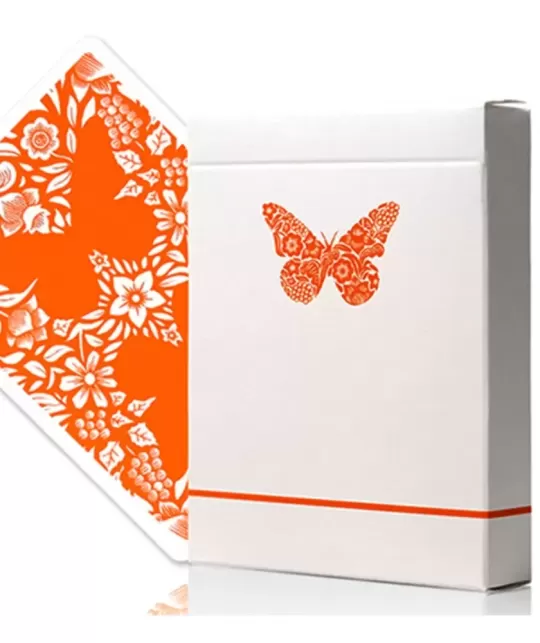 Butterfly Worker Orange Marked – Cărți de joc premium | Emagie.ro