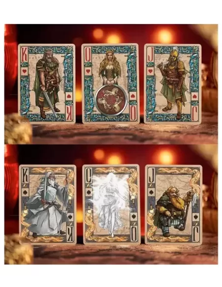 The Lord of the Rings - Two Towers Playing Cards Gilded Edition – Cărți de joc premium | Emagie.ro