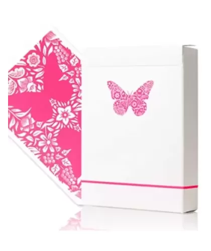 Butterfly Worker Pink Marked – Premium Playing Cards | Emagie.ro