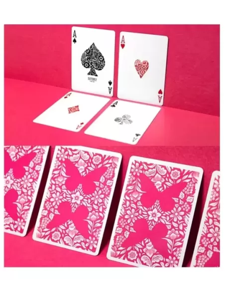 Butterfly Worker Pink Marked – Cărți de joc premium | Emagie.ro