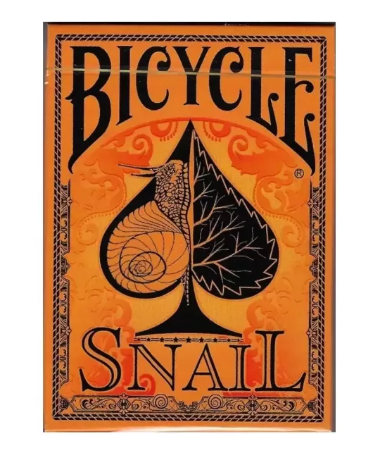 Bicycle Snail Orange – Cărți de joc premium | Emagie.ro