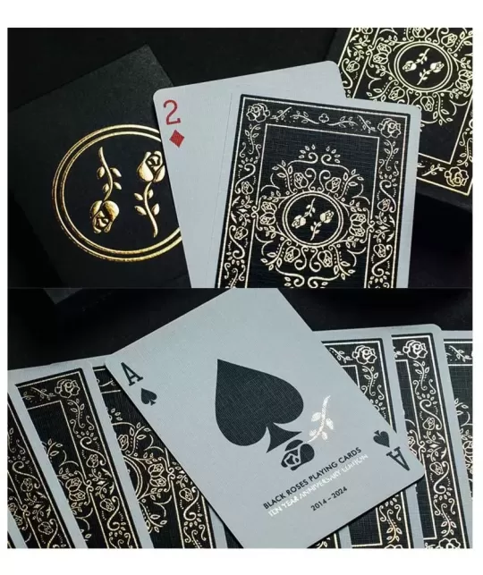 Black Roses 10 Year Anniversary – Cărți de joc premium | Emagie.ro