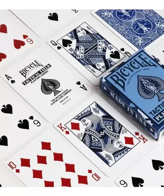 Bicycle Tactical Field Navy – Cărți de joc premium | Emagie.ro