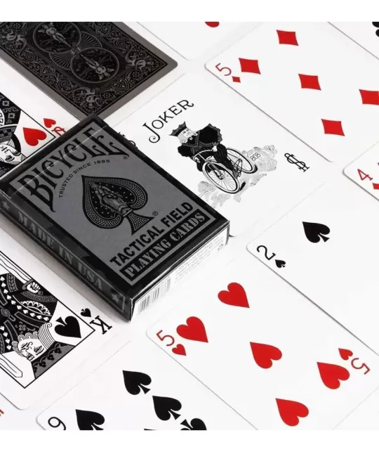 Bicycle Tactical Field Black – Cărți de joc premium | Emagie.ro
