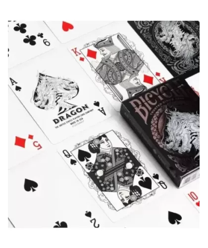 Bicycle Dragon Black Playing Cards – Cărți de joc premium | Emagie.ro