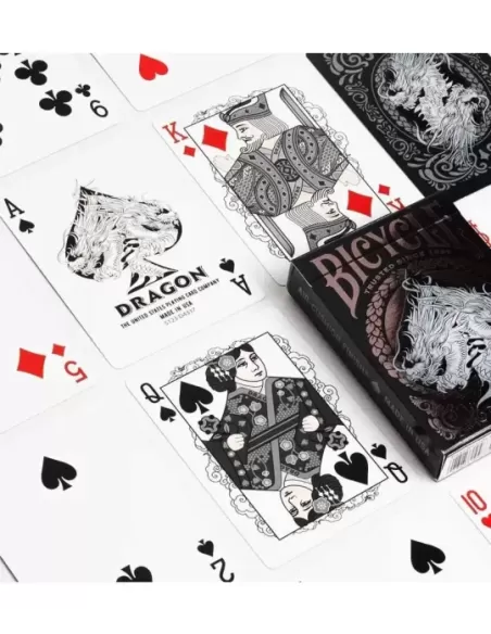 Bicycle Dragon Black Playing Cards – Cărți de joc premium | Emagie.ro